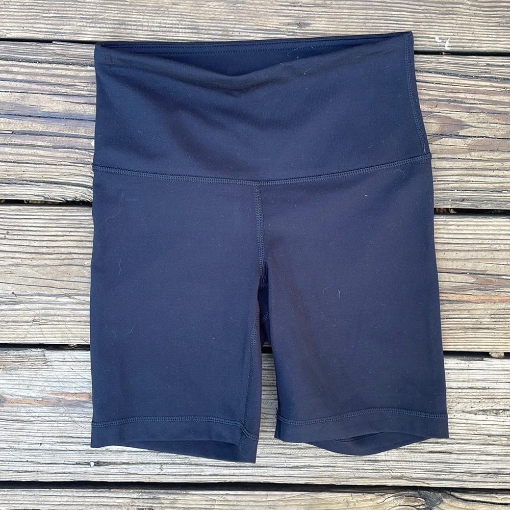 Yogalicious Lux Black High-Rise Biker Shorts